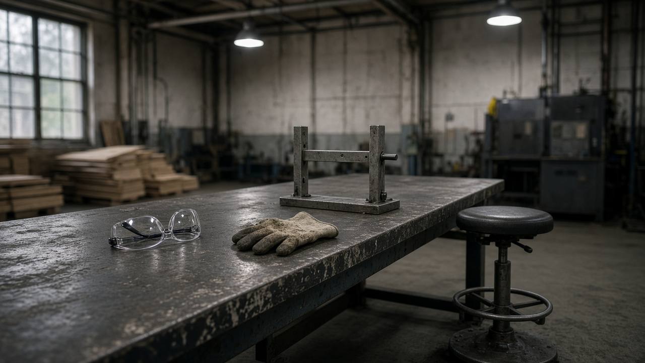 A modified-duty workstation on a quiet plant floor